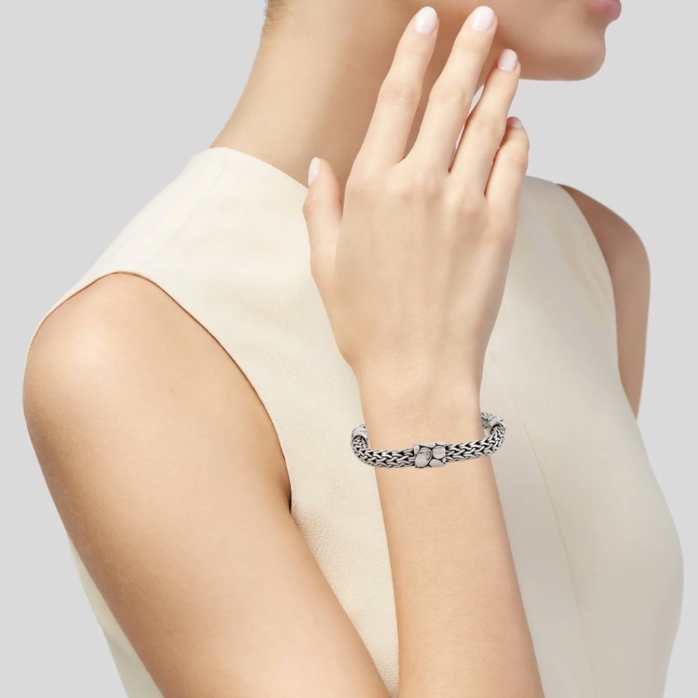John Hardy Kali Pebble Station Bracelet